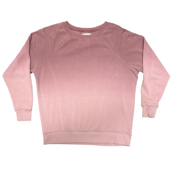 American Eagle Outfitters Tops - American Eagle Oversized Sweatshirt Ombré Mauve Pink Size Medium